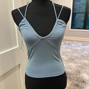Reformation sky blue halter